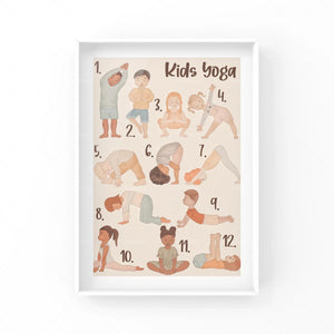 Two people yoga poses for kids
