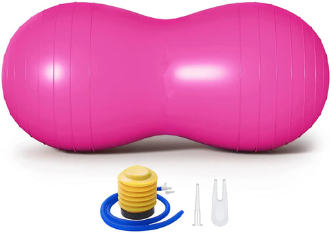 Pink yoga ball