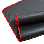 Thick black yoga mat