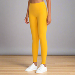 Yellow yoga leggings