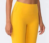 Yellow yoga leggings