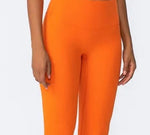 Orange yoga leggings