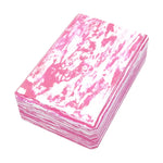 White and pink yoga block