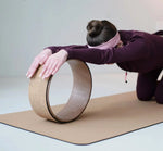 Cork yoga wheel