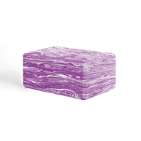 Purple yoga block