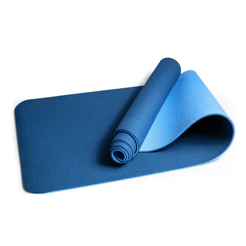 Rolled up yoga mat