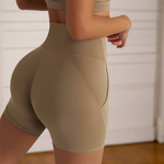 Brown yoga shorts