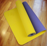 Yellow yoga mat