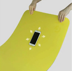 Yellow yoga mat