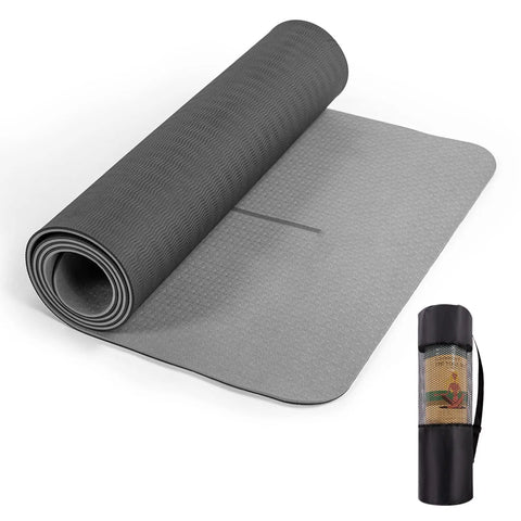 Yoga mat with lines