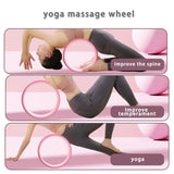Yoga wheel for upper back
