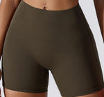 Brown yoga shorts