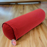 Red bolster for yoga