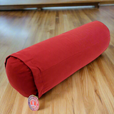 Red bolster for yoga