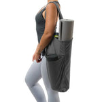 Yoga mat bag for thick mat