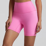 Hot pink yoga shorts