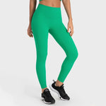 Green yoga leggings