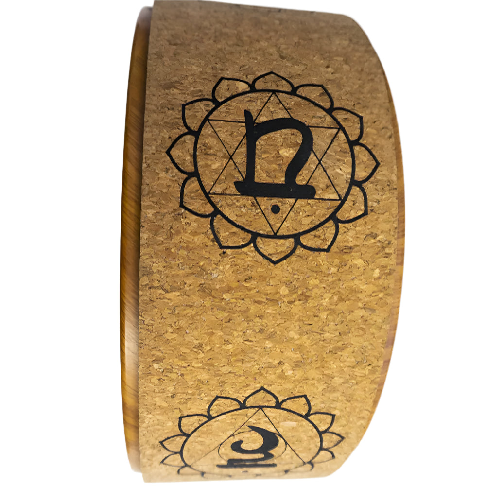 Cork yoga prop wheel | Targeted Muscle Recovery » Yoga Props