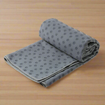Non slip yoga towel grey