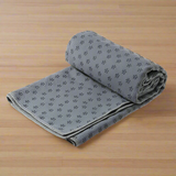 Non slip yoga towel grey