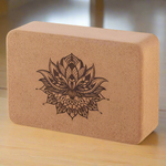 Recycled cork yoga block