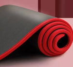 Thick black yoga mat