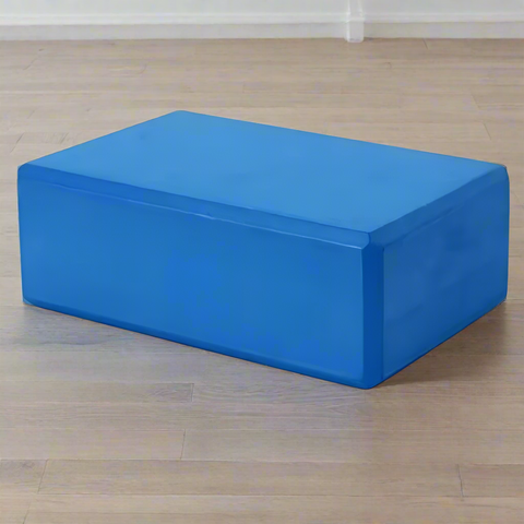 Blue yoga block