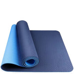 Rolled up yoga mat