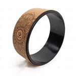Wooden yoga wheel
