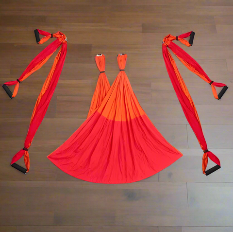 Hanging yoga swing