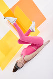 Pink yoga leggings