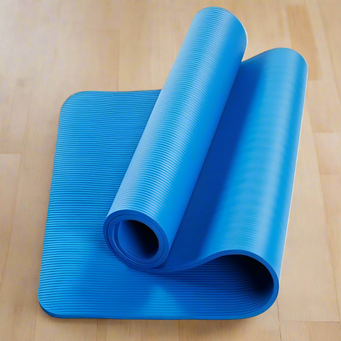 Blue yoga mat