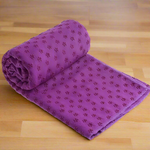 Grip dot Yoga towel purple