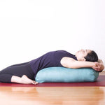 Organic Yoga bolster blue
