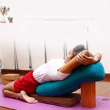 Round yoga bolster green
