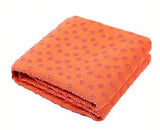 Orange yoga towel