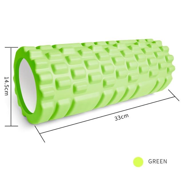 Green yoga foam roller for neck | Revitalize Your Practice » Yoga Props