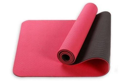 Black / red natural rubber yoga mat Yoga mats1 