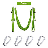 Green aerial yoga hammock