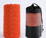 Orange yoga towel