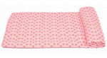 Pink slip-less yoga towel