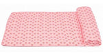 Pink slip-less yoga towel