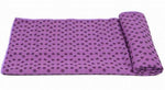 Grip dot Yoga towel purple
