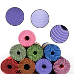 Black / red natural rubber yoga mat Yoga mats1 